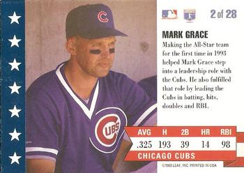 Mark Grace  baseball card collectible - Main Image 2