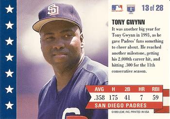 Tony Gwynn  baseball card collectible - Main Image 2