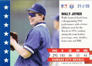 Wally Joyner  baseball card collectible - Main Image 2