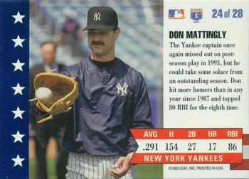 Don Mattingly  baseball card collectible - Main Image 2