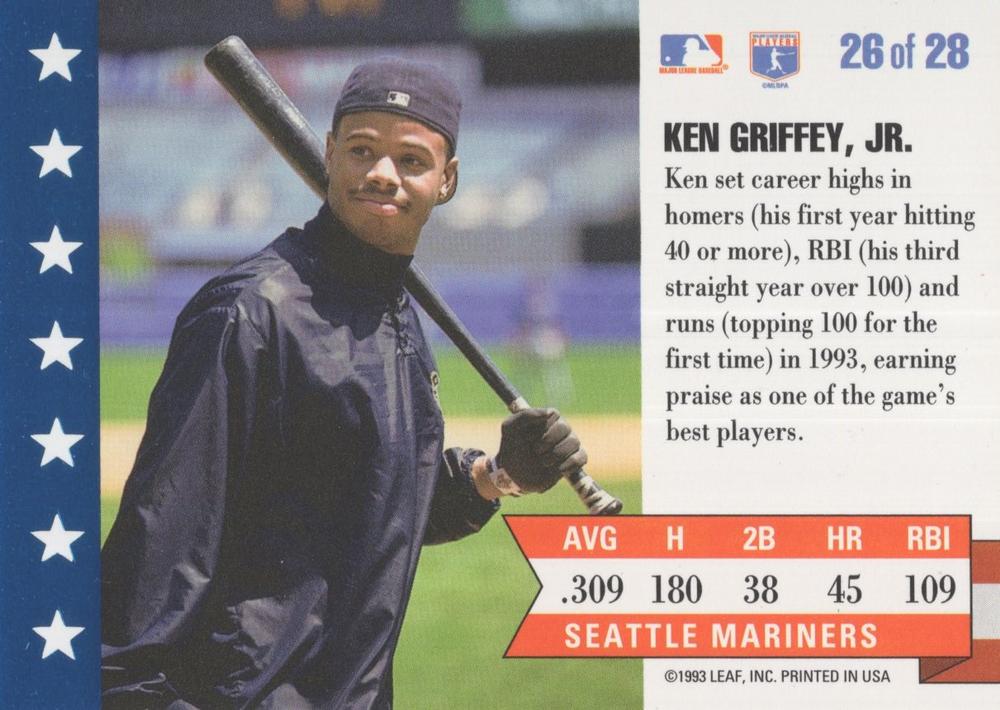 Ken Griffey, Jr.  baseball card collectible - Main Image 2