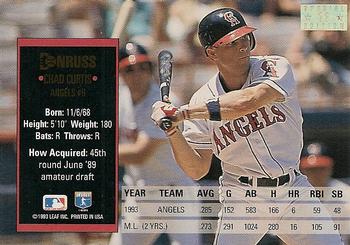 Chad Curtis  baseball card collectible - Main Image 2
