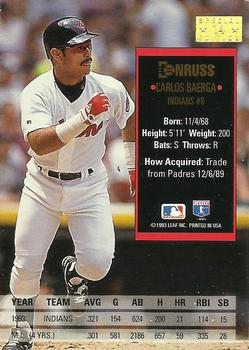 Carlos Baerga  baseball card collectible - Main Image 2