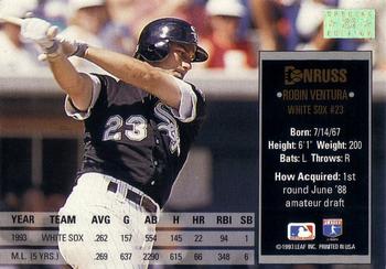 Robin Ventura  baseball card collectible - Main Image 2