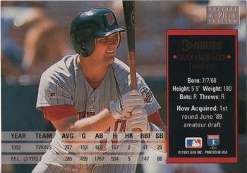 Chuck Knoblauch  baseball card collectible - Main Image 2