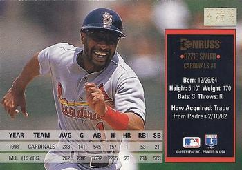 Ozzie Smith  baseball card collectible - Main Image 2