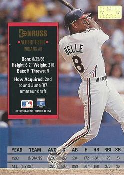 Albert Belle  baseball card collectible - Main Image 2