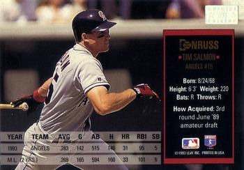Tim Salmon  baseball card collectible - Main Image 2