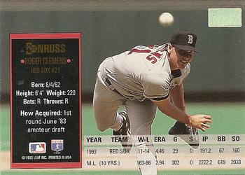 Roger Clemens  baseball card collectible - Main Image 2