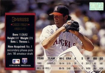 Chuck Finley  baseball card collectible - Main Image 2