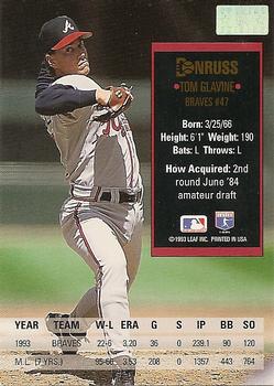 Tom Glavine  baseball card collectible - Main Image 2