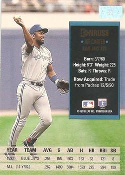 Joe Carter  baseball card collectible - Main Image 2