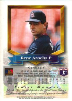 Rene Arocha  baseball card collectible - Main Image 2