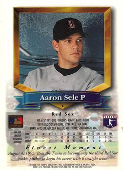 Aaron Sele  baseball card collectible - Main Image 2