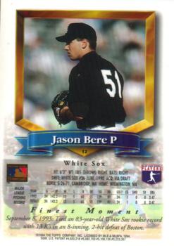 Jason Bere  baseball card collectible - Main Image 2