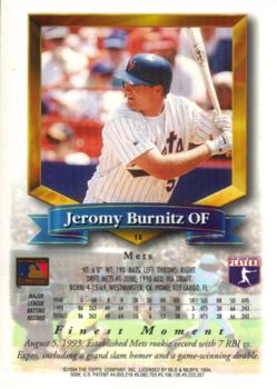 Jeromy Burnitz  baseball card collectible - Main Image 2