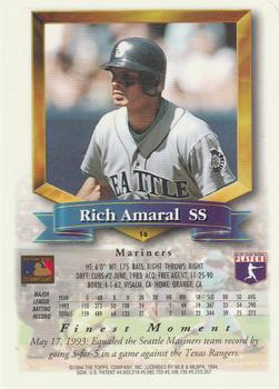 Rich Amaral  baseball card collectible - Main Image 2