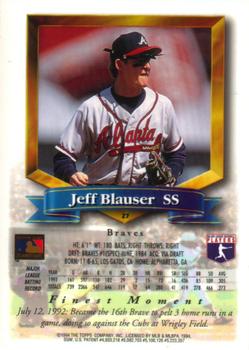 Jeff Blauser  baseball card collectible - Main Image 2