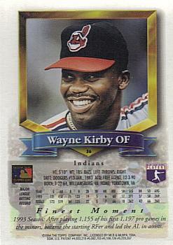 Wayne Kirby  baseball card collectible - Main Image 2
