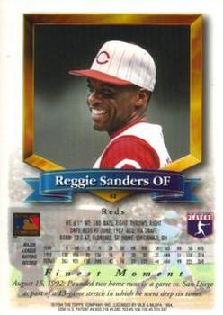 Reggie Sanders  baseball card collectible - Main Image 2