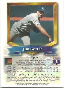 Jim Gott  baseball card collectible - Main Image 2