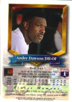 Andre Dawson  baseball card collectible - Main Image 2