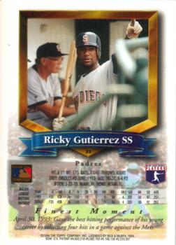 Ricky Gutierrez  baseball card collectible - Main Image 2