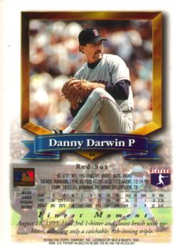 Danny Darwin  baseball card collectible - Main Image 2