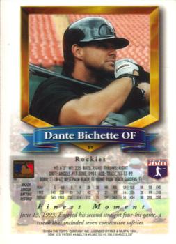 Dante Bichette  baseball card collectible - Main Image 2