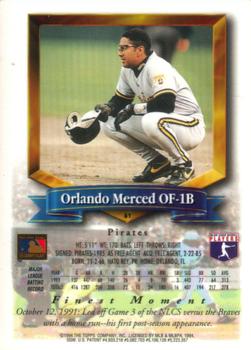 Orlando Merced  baseball card collectible - Main Image 2