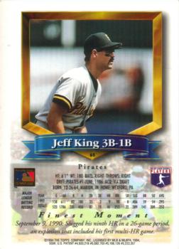 Jeff King  baseball card collectible - Main Image 2