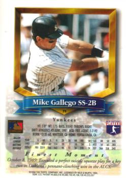 Mike Gallego  baseball card collectible - Main Image 2