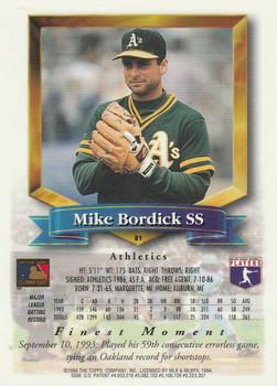 Mike Bordick  baseball card collectible - Main Image 2