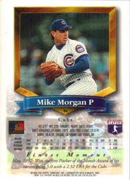 Mike Morgan  baseball card collectible - Main Image 2