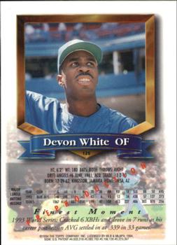 Devon White  baseball card collectible - Main Image 2