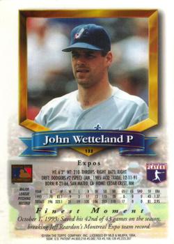 John Wetteland  baseball card collectible - Main Image 2