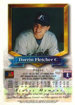 Darrin Fletcher  baseball card collectible - Main Image 2