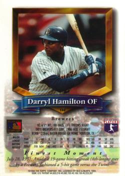 Darryl Hamilton  baseball card collectible - Main Image 2
