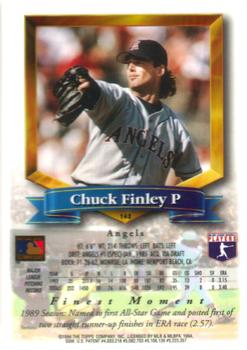 Chuck Finley  baseball card collectible - Main Image 2