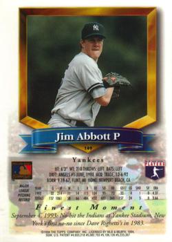 Jim Abbott  baseball card collectible - Main Image 2