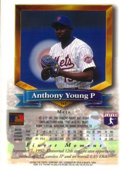 Anthony Young  baseball card collectible - Main Image 2