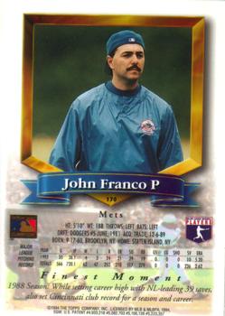 John Franco  baseball card collectible - Main Image 2