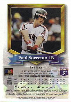 Paul Sorrento  baseball card collectible - Main Image 2