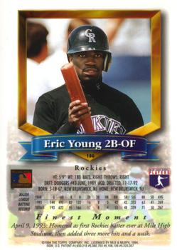 Eric Young  baseball card collectible - Main Image 2