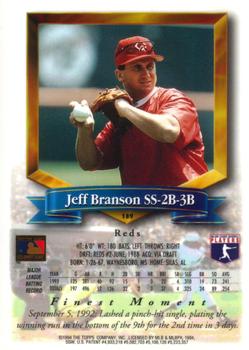 Jeff Branson  baseball card collectible - Main Image 2