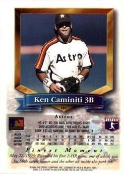Ken Caminiti  baseball card collectible - Main Image 2