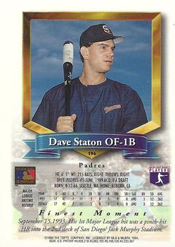 Dave Staton  baseball card collectible - Main Image 2