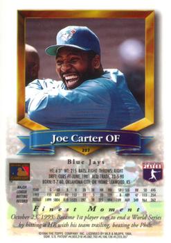 Joe Carter  baseball card collectible - Main Image 2