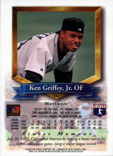 Ken Griffey Jr.  baseball card collectible - Main Image 2