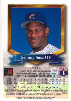 Sammy Sosa  baseball card collectible - Main Image 2